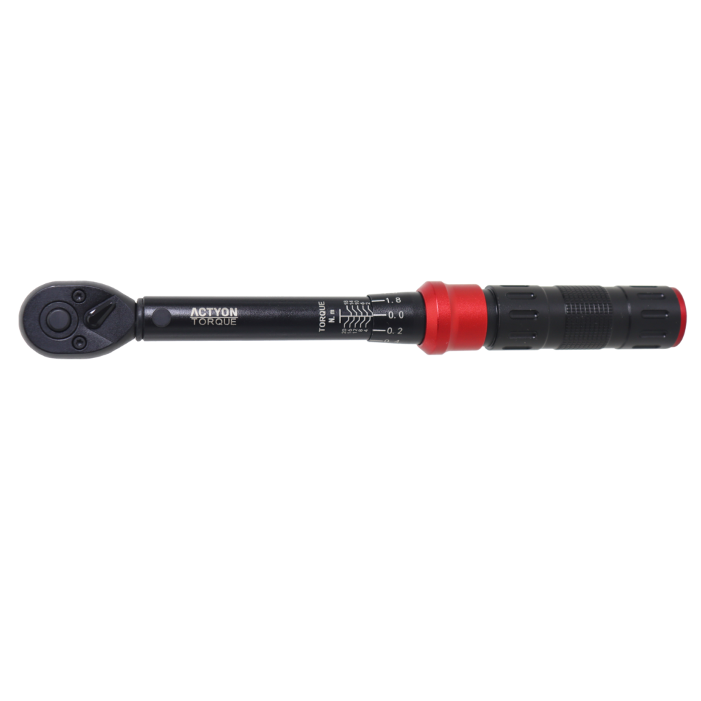 KIT Mini torquimetro de estalo 1/4’’ torque 5 a 25NM