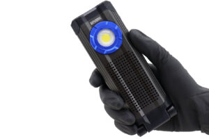 Lanterna COB LED Com Som Bluetooth Recarregável
