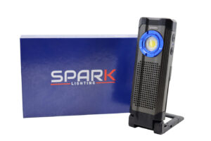 Lanterna COB LED Com Som Bluetooth Recarregável