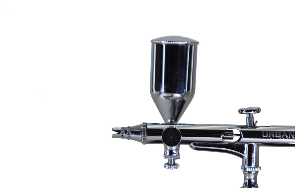 AEROGRAFO DE GRAVIDADE DUPLA AÇAO COM CANECA LATERAL BICO 0.2MM / 13ML