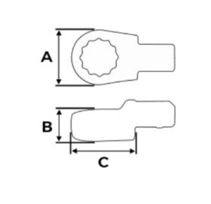 CHAVE ESTRELA INTERCAMBIÁVEL  9×12 DE 13MM