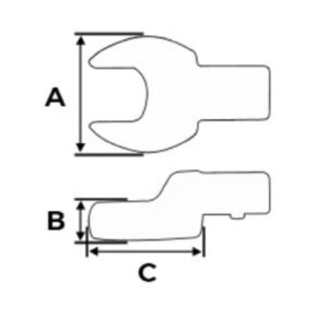 CHAVE FIXA INTERCAMBIÁVEL 9×12 DE 16MM