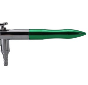 AEROGRAFO DE GRAVIDADE DUPLA AÇÃO BICO 0.4MM / 2ML- Acabamento verde