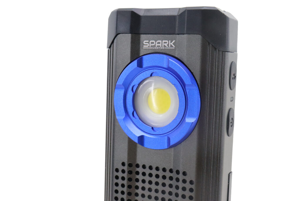 Lanterna COB LED Com Som Bluetooth Recarregável