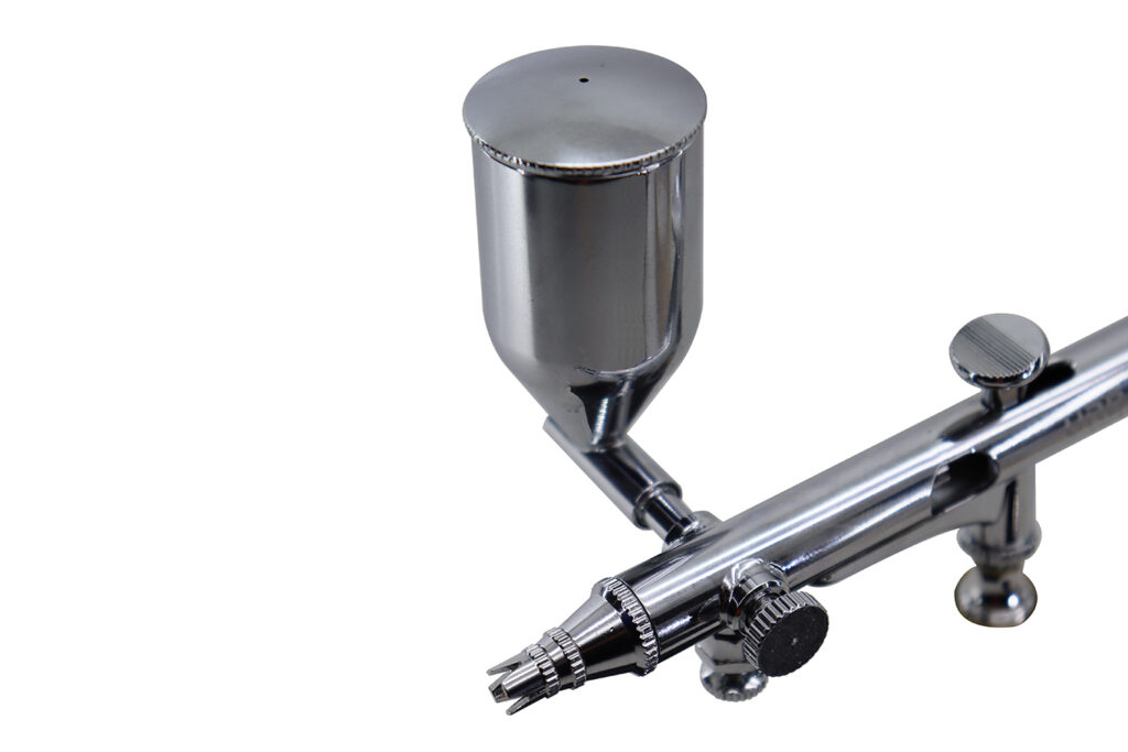 AEROGRAFO DE GRAVIDADE DUPLA AÇAO COM CANECA LATERAL BICO 0.2MM / 13ML