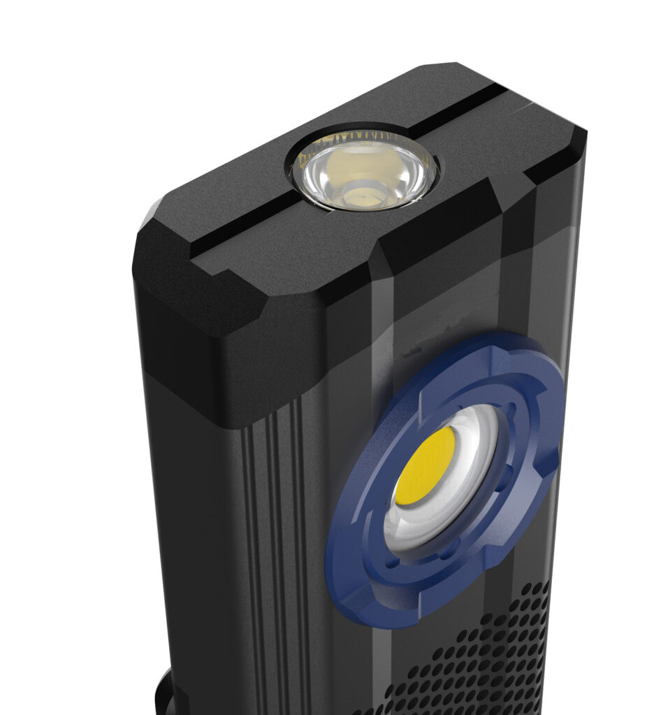 Lanterna COB LED Com Som Bluetooth Recarregável