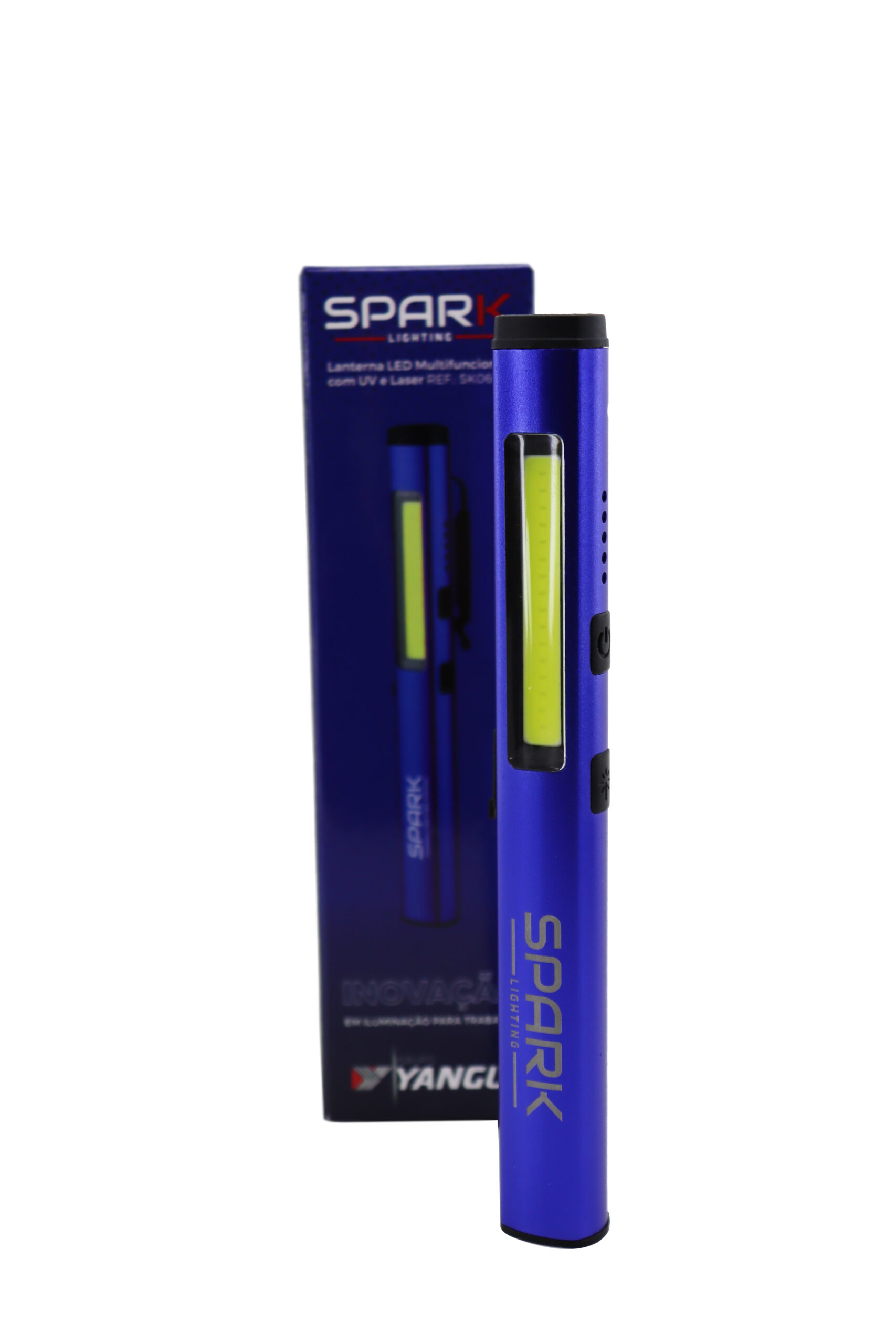 Lanterna de Led Multifuncional com UV e Laser Lanterna de Led Multifuncional com UV e Laser