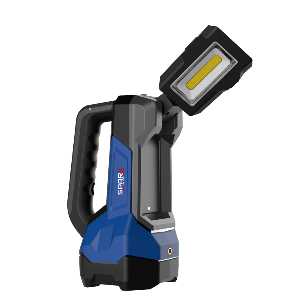 Lanterna / Holofote LED Giratório Recarregável