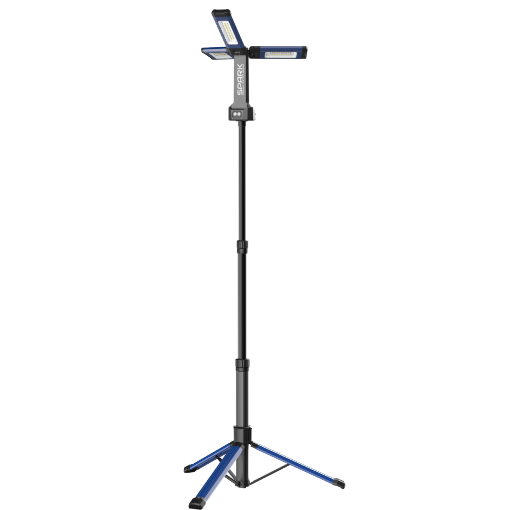 Torre de Iluminação Led Portátil Triplo Recarregável