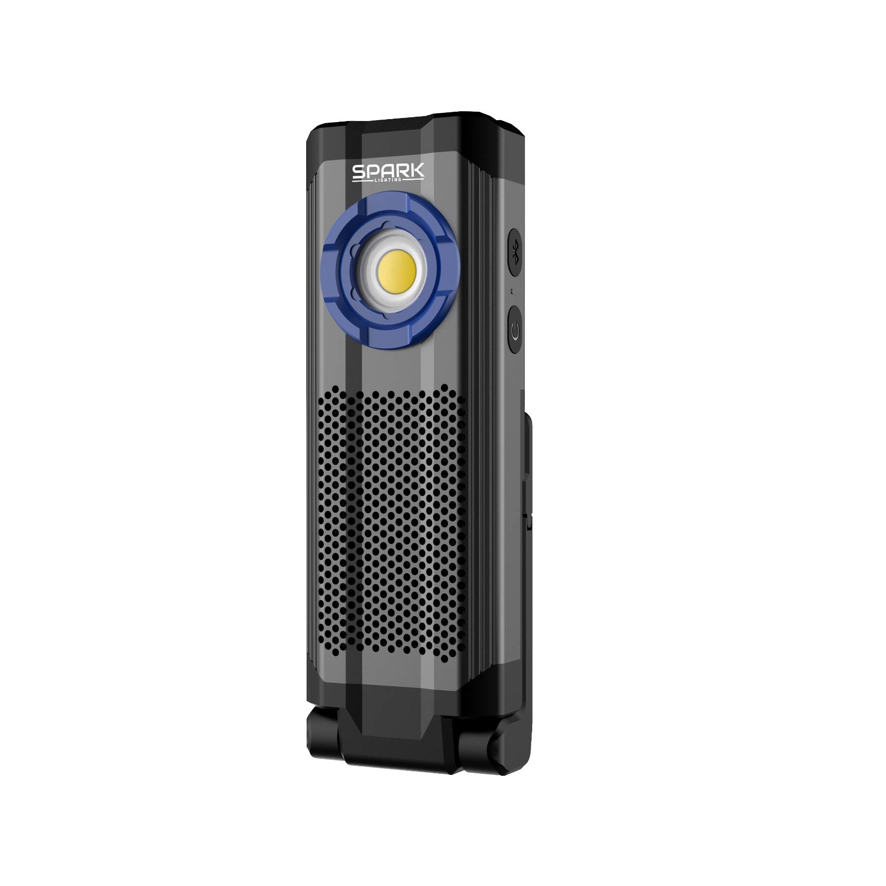 Lanterna COB LED Com Som Bluetooth Recarregável