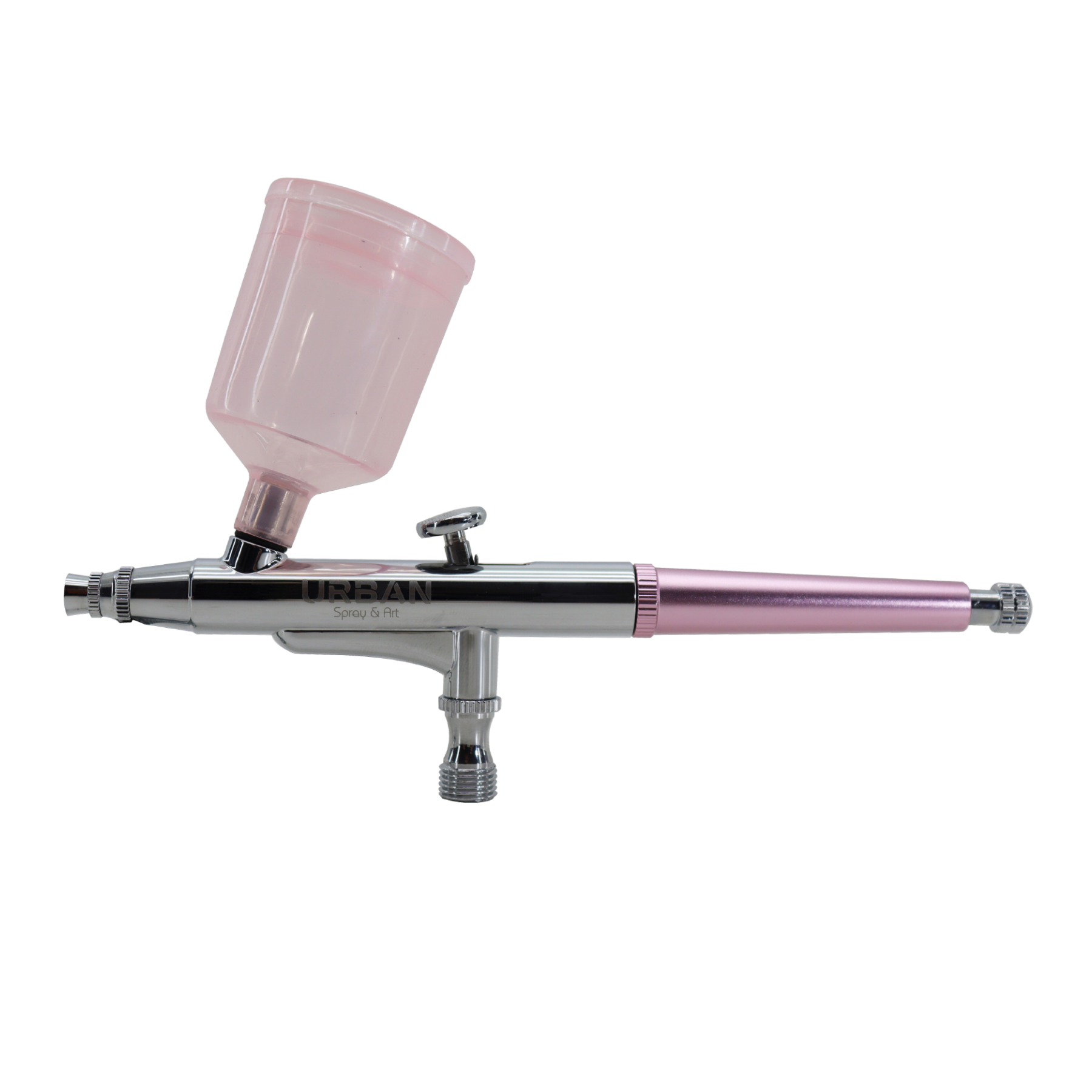 Aerografo de gravidade dupla ação bico 0.3MM / 20ML e 40ML – Acabamento Rosa