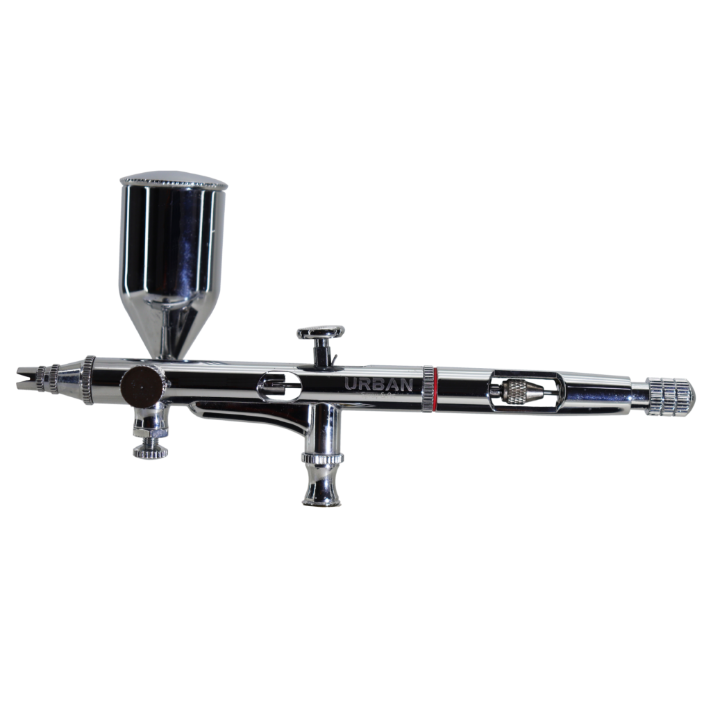 AEROGRAFO DE GRAVIDADE DUPLA AÇAO COM CANECA LATERAL BICO 0.2MM / 13ML