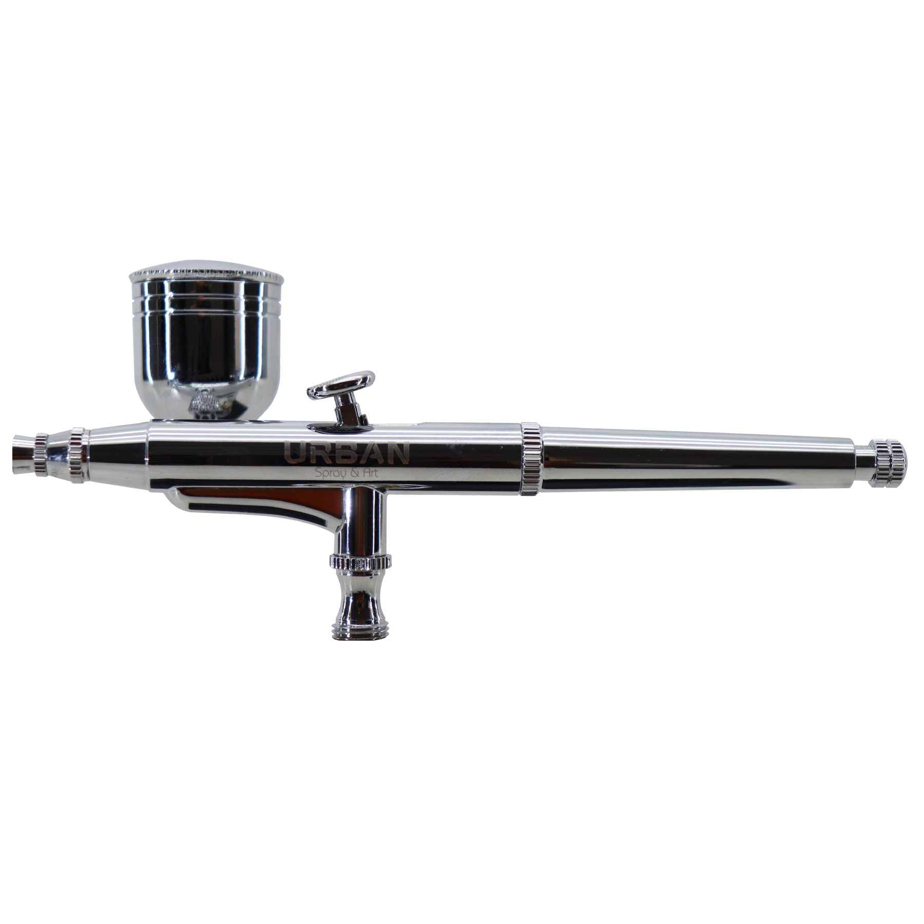 CONJUNTO COM 06 AEROGRAFOS SUCÇÃO E GRAVIDADE BICO :0.25MM /0.3MM E ACESSORIOS