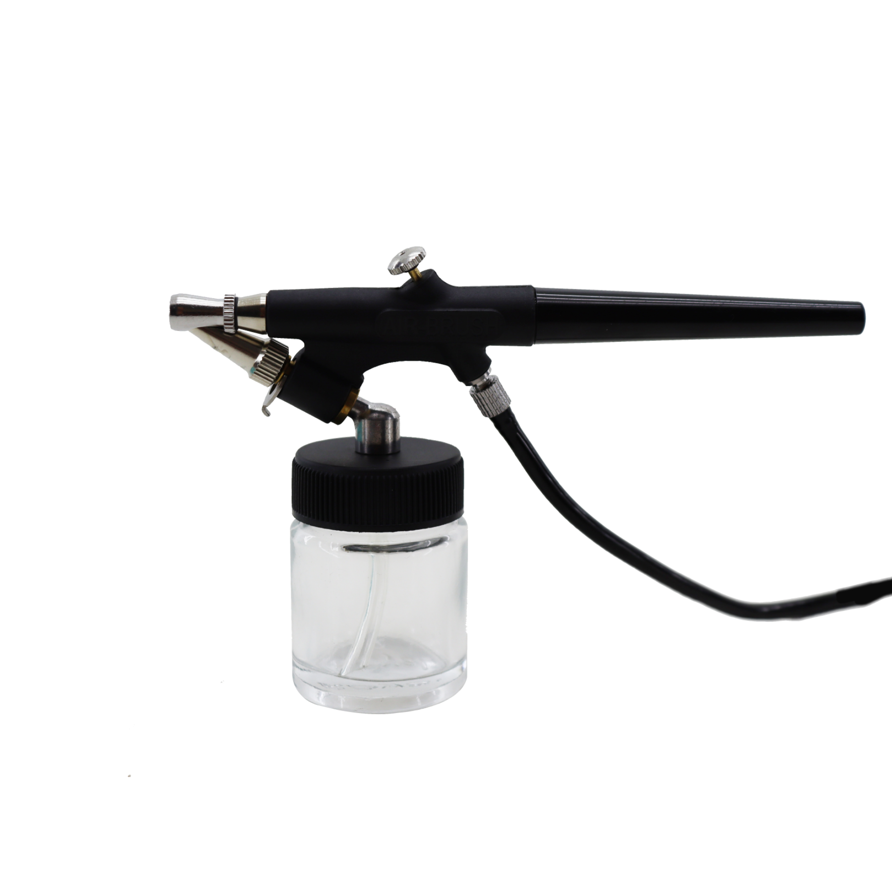 KIT AEROGRAFO DE SUCÇÃO AÇÃO SIMPLES BICO 0.8MM / 22ML – (05PÇS)