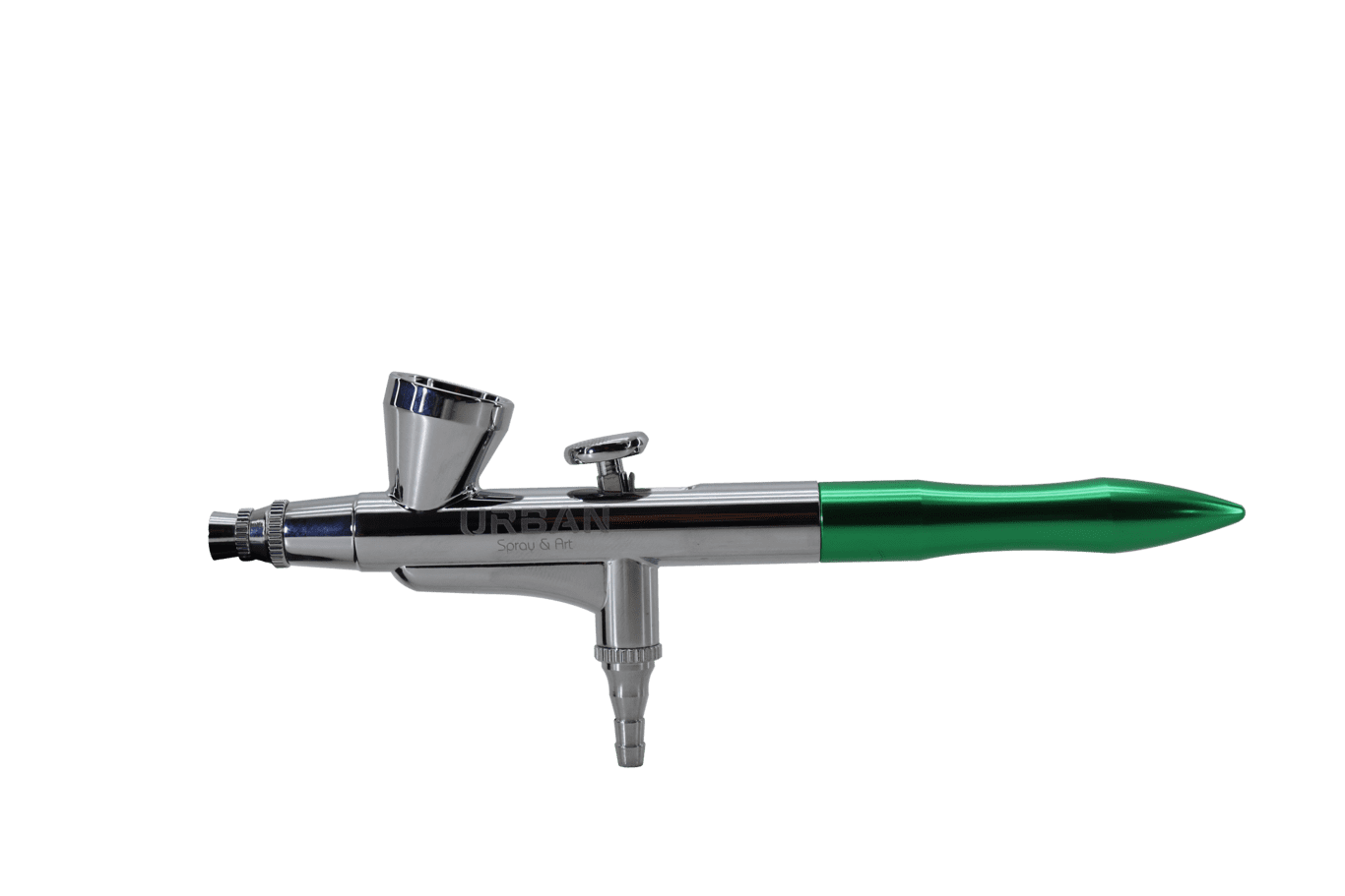 AEROGRAFO DE GRAVIDADE DUPLA AÇÃO BICO 0.4MM / 2ML- Acabamento verde