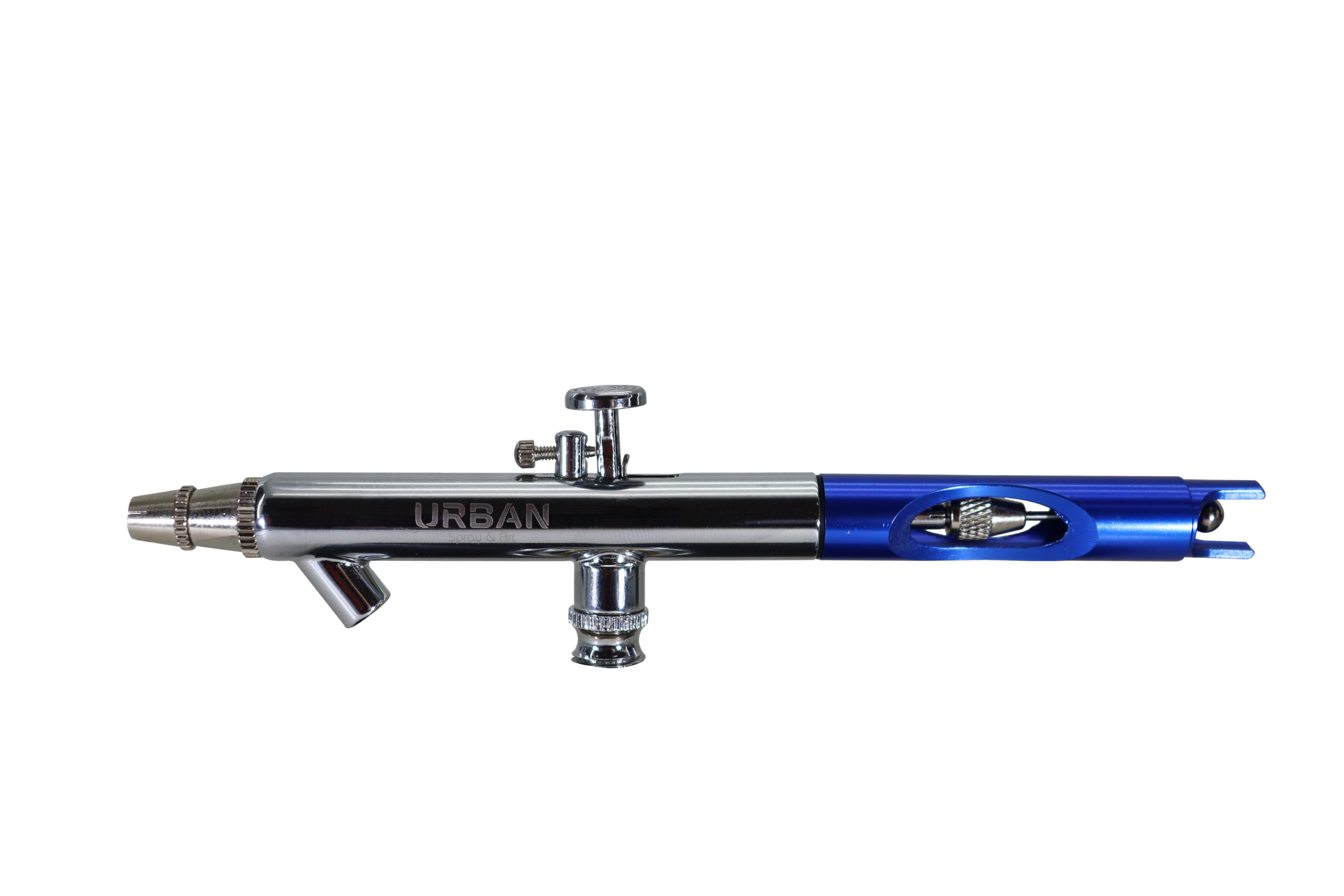 KIT AEROGRAFO DE SUCÇÃO DUPLA AÇÃO BICO 0.35MM COM 02 COPOS / 5ML / 22ML- Acabamento Azul KIT AEROGRAFO DE SUCÇÃO DUPLA AÇÃO BICO 0.35MM COM 02 COPOS / 5ML / 22ML- Acabamento Azul