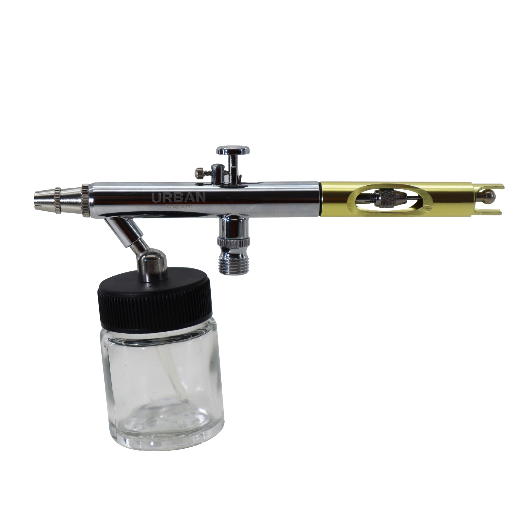 CONJUNTO COM 06 AEROGRAFOS SUCÇÃO E GRAVIDADE BICO :0.25MM /0.3MM E ACESSORIOS