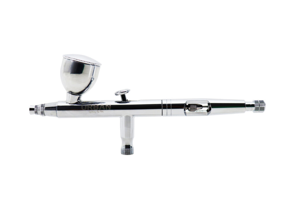 AEROGRAFO DE GRAVIDADE DUPLA AÇÃO BICO 0.8MM – COM 3 COPOS 2ML /5ML /13ML