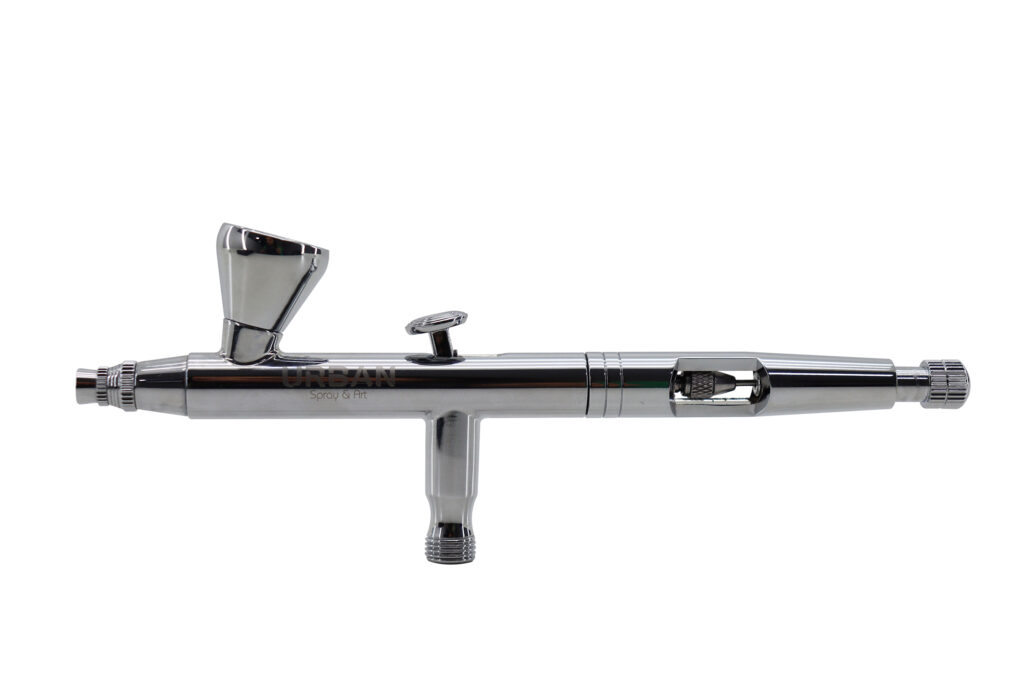 AEROGRAFO DE GRAVIDADE DUPLA AÇÃO BICO 0.8MM – COM 3 COPOS 2ML /5ML /13ML