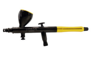 AEROGRAFO DE GRAVIDADE DUPLA AÇÃO BICO 0.3MM /9ML EDIÇÃO ESPECIAL BLACK&GOLD