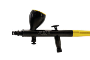 AEROGRAFO DE GRAVIDADE DUPLA AÇÃO BICO 0.3MM /9ML EDIÇÃO ESPECIAL BLACK&GOLD