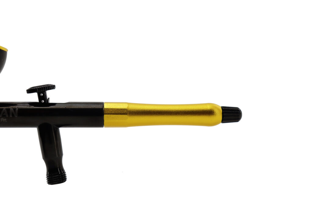 AEROGRAFO DE GRAVIDADE DUPLA AÇÃO BICO 0.3MM /9ML EDIÇÃO ESPECIAL BLACK&GOLD