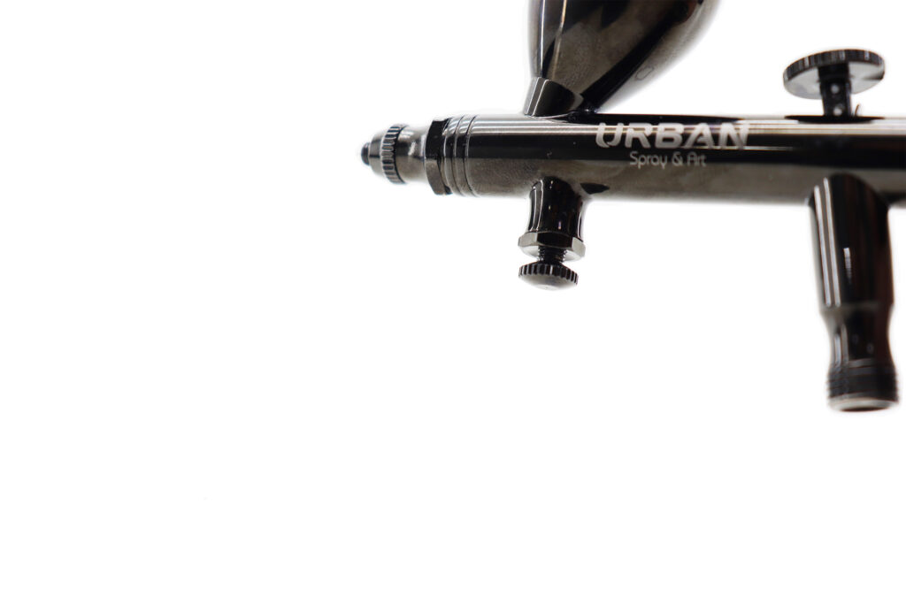AEROGRAFO DE GRAVIDADE DUPLA AÇÃO BICO 0.3MM /9ML EDIÇÃO ESPECIAL BLACK&GOLD