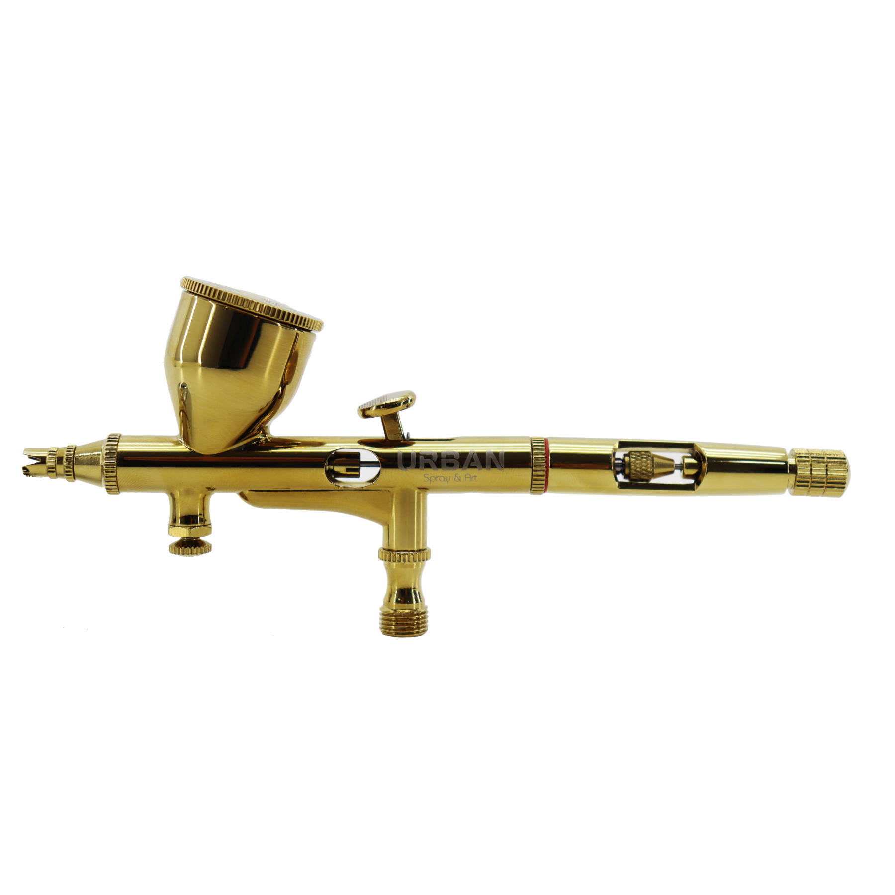 AEROGRAFO DE GRAVIDADE DUPLA AÇÃO BICO 0.2MM / 9ML EDIÇÃO ESPECIAL- GOLD
