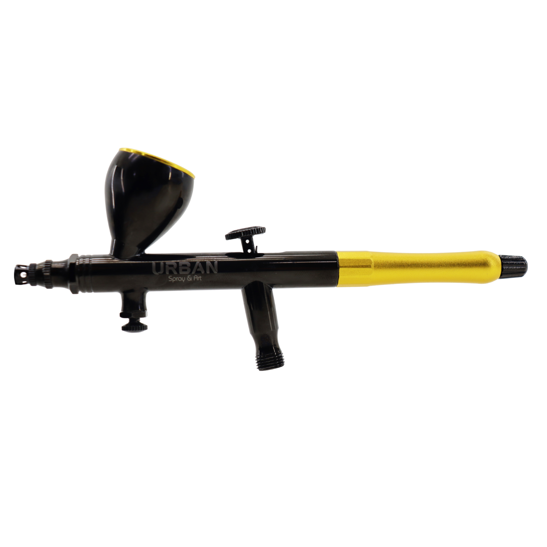 AEROGRAFO DE GRAVIDADE DUPLA AÇÃO BICO 0.3MM /9ML EDIÇÃO ESPECIAL BLACK&GOLD