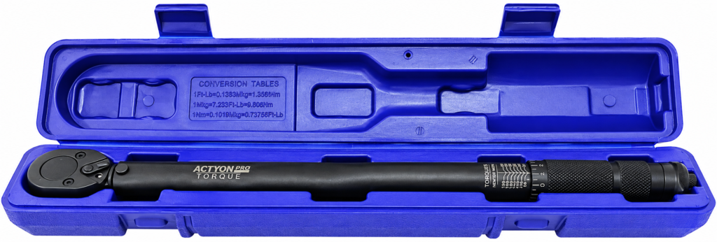 Torquimetro de estalo 1/2” torque 28 a 210NM profissional