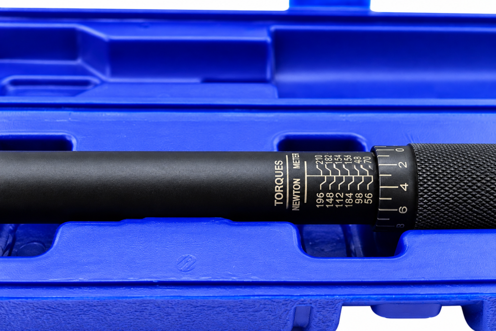 Torquimetro de estalo 1/2” torque 28 a 210NM profissional