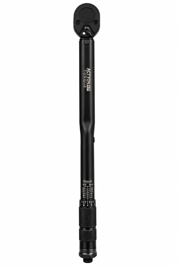 Torquimetro de estalo 1/2” torque 28 a 210NM profissional