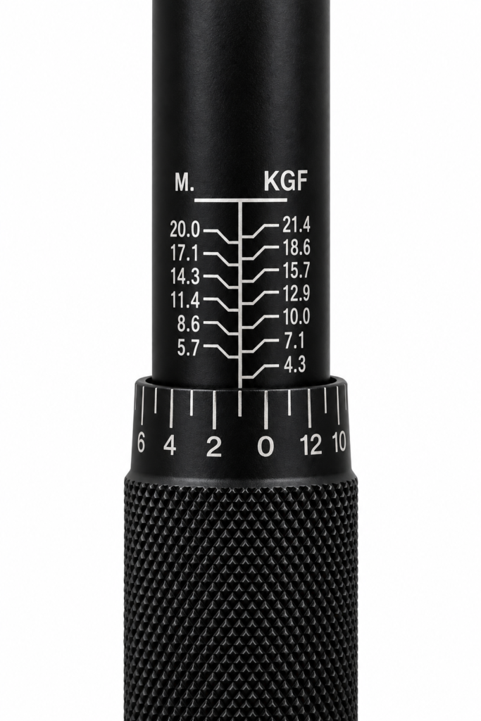 Torquimetro de estalo 1/2” torque 28 a 210NM profissional