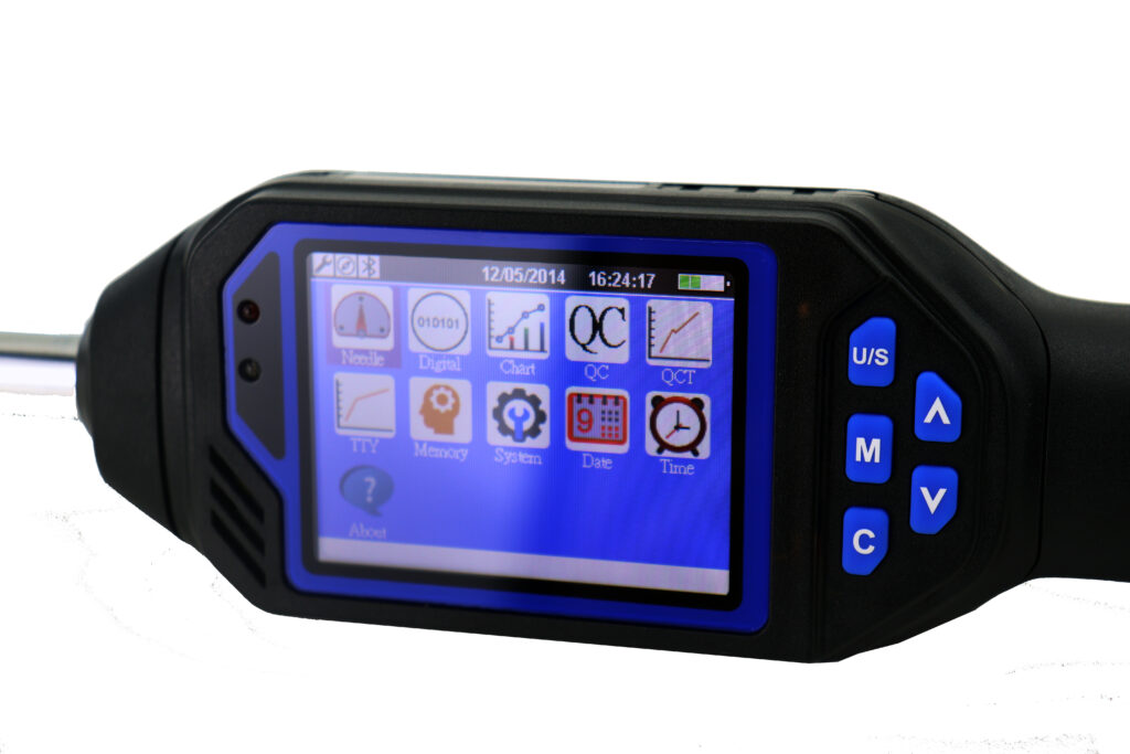 Torquimetro digital 1/4” 6 a 30Nm torque residual e gráficos com comunicação