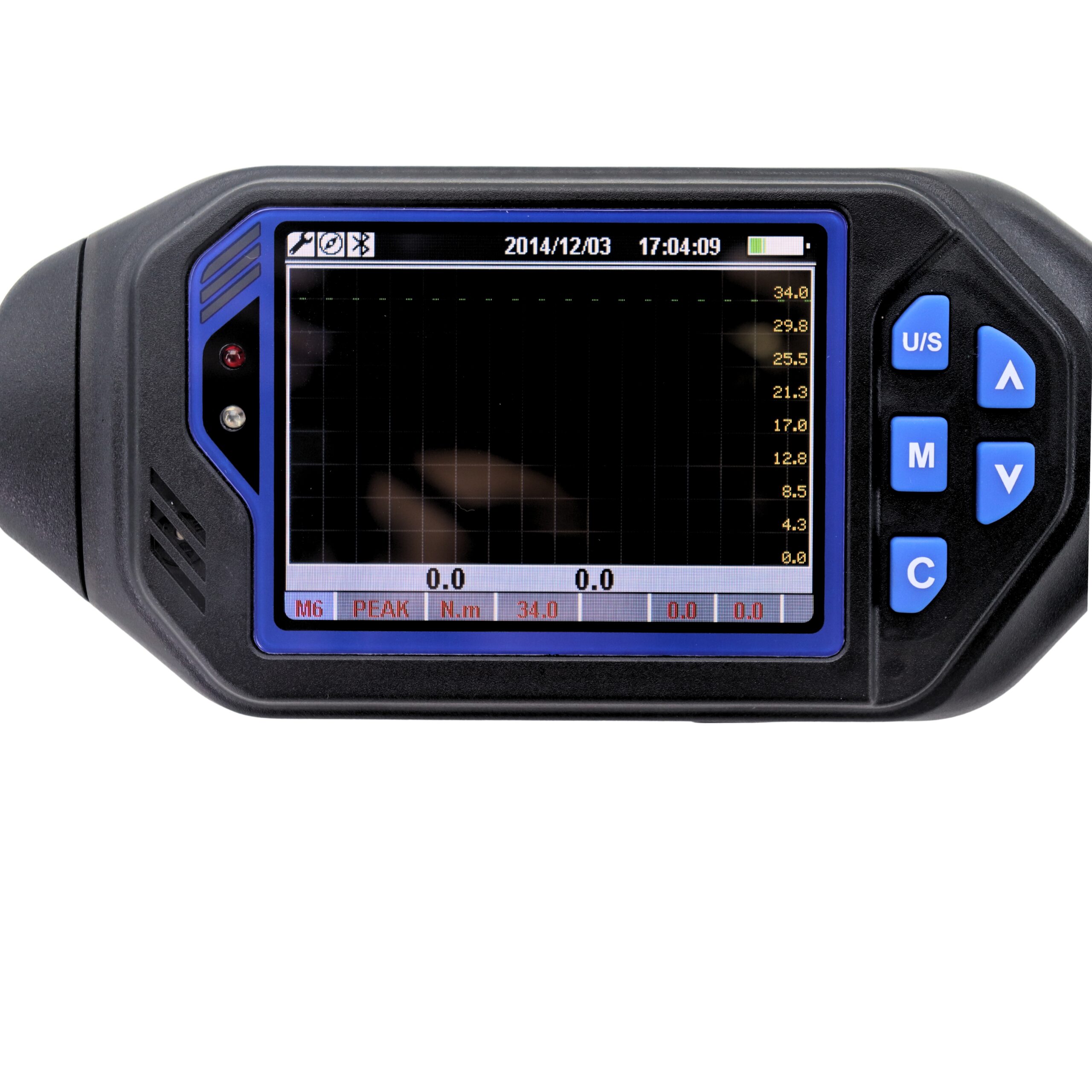 Torquimetro digital 3/8” 13.5 a 135Nm torque residual e gráficos com comunicação