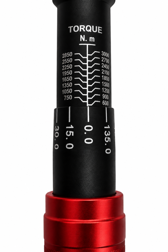 Torquimetro de estalo 1” torque 600 a 3000NM